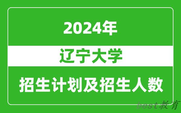 辽宁大学2024年在河南的招生计划和招生人数