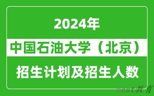 中国石油大学（北京）2024年在河南的招生计划和招生人数