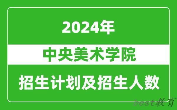 中央美术学院2024年在天津的招生计划及招生人数