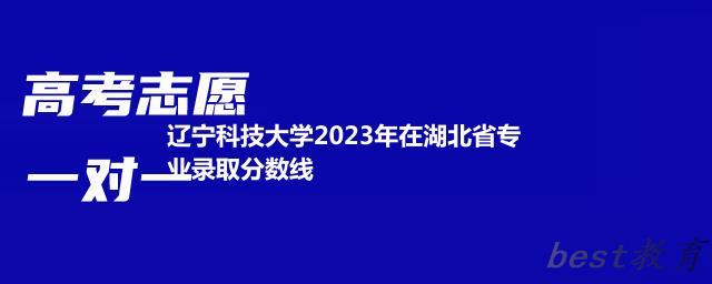 辽宁科技大学2023年在湖北省专业录取分数线