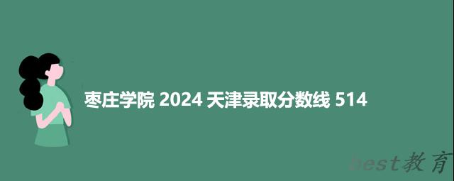 枣庄学院2024天津录取分数线