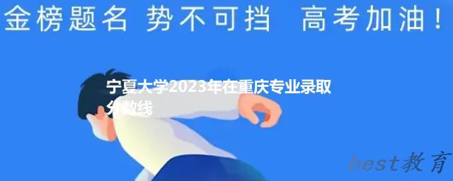 宁夏大学2024年高考在重庆专业录取分数线