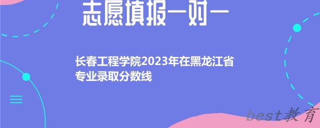 长春工程学院2024年高考在黑龙江省专业录取分数线