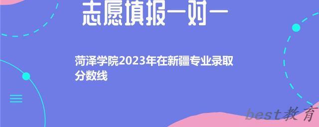 菏泽学院2024年高考在新疆专业录取分数线