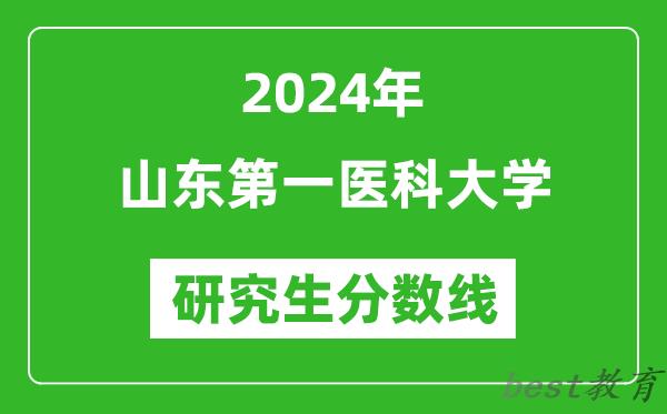 2024年山东第一医科大学研究生分数线一览表（含2023年历年）