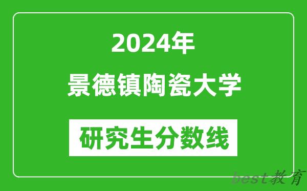 2024年景德镇陶瓷大学研究生分数线一览表（含2023年历年）