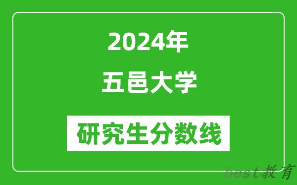 2024年五邑大学研究生分数线一览表（含2023年历年）