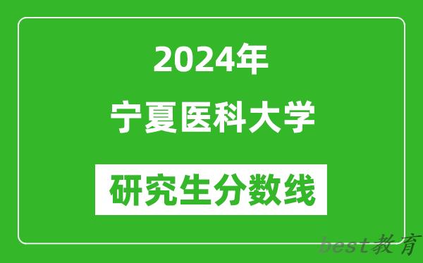 2024年宁夏医科大学研究生分数线一览表（含2023年历年）