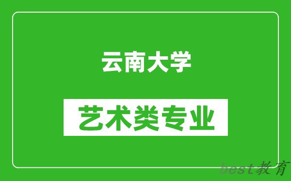 云南大学艺术类专业一览表