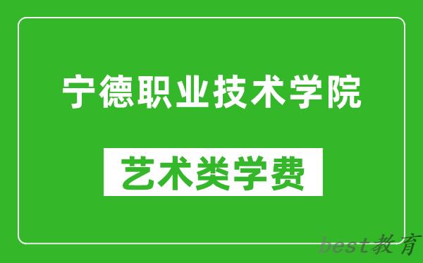 宁德职业技术学院艺术类学费多少钱一年（附各专业收费标准）