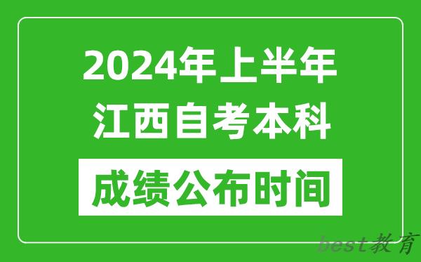 2024年上半年江西自考本科成绩公布时间,自考分数什么时候出来？