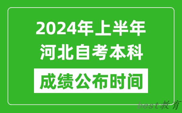 2024年上半年河北自考本科成绩公布时间,自考分数什么时候出来？